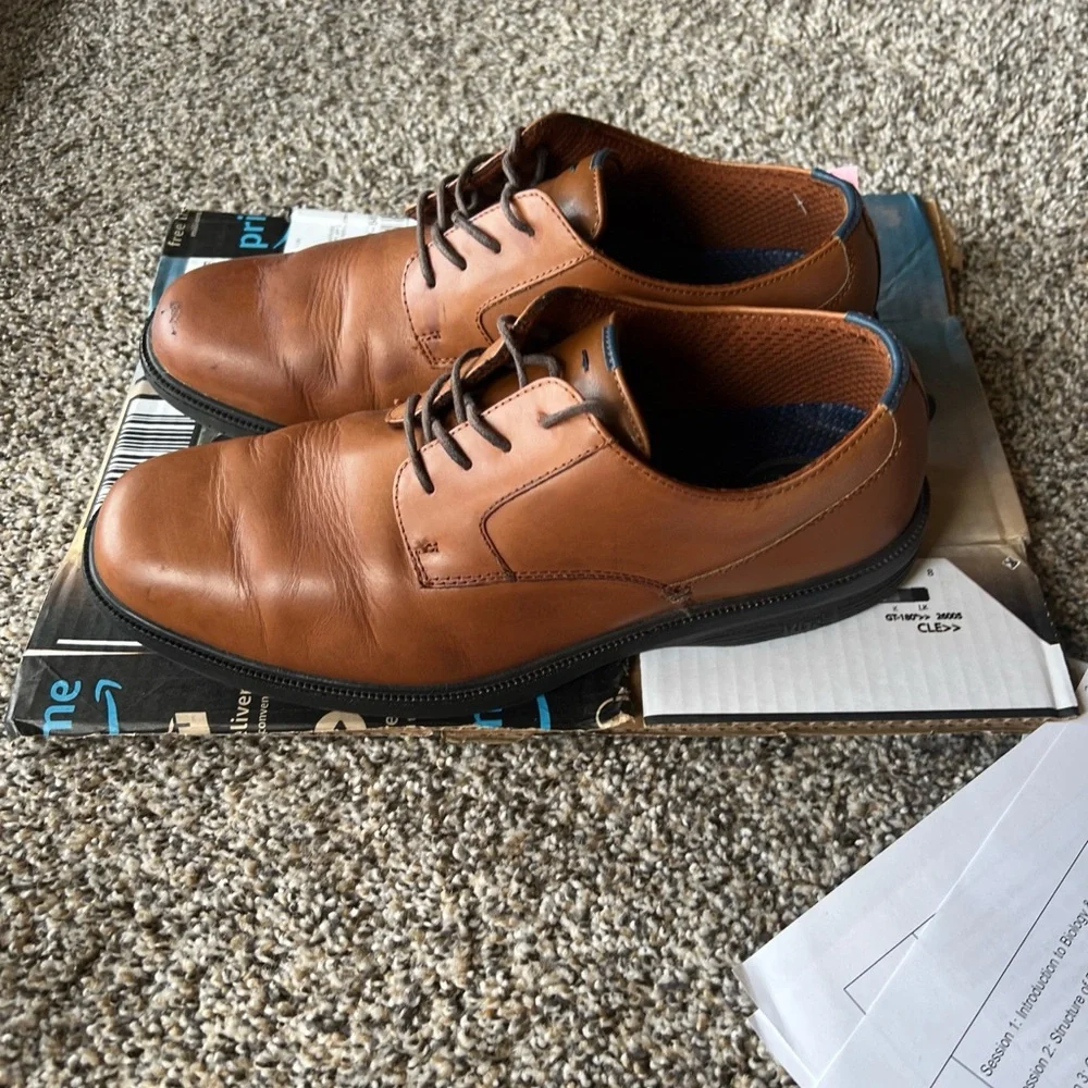 Nunn Bush Tan Leather Men's Oxfords Size 10.5 M value~99$ - Picture 5 of 10